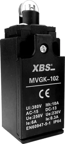 Endschalter 1NC/1NO Grenztaster Positionsschalter mit Rollendrucktaster MVGK-102 XBS