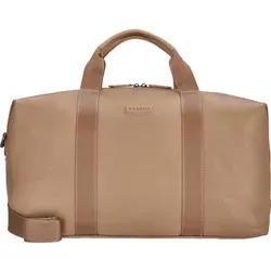 bugatti Elsa Reisetasche 53 cm sand - Stilvoll und praktisch - Reisetasche aus hochwertigem Leder, unisex Design, erweiterbar und ideal für Reisen, Volumen: 38L.