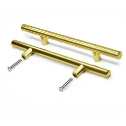 Prima-Online Möbelgriff Möbelgriff Küchengriff Schrankgriff mit Schrauben Gold 10-50cm (1-St) 50 cm