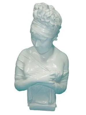 Griechische Figur Statue aus Kunststoff - Elegante Deko für Zuhause - Hochwertige griechische Figur aus robustem Kunststoff, 52 cm hoch. Ideal zur stilvollen Verschönerung Ihrer Wohnräume. Perfekt für Kunstliebhaber und als Geschenk.