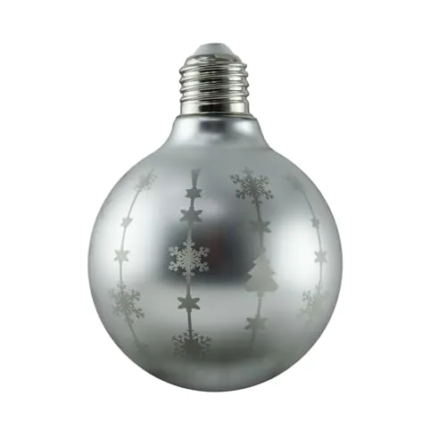 X4-LIFE LED-Weihnachtskugel mit E27 Fassung (Metalic)