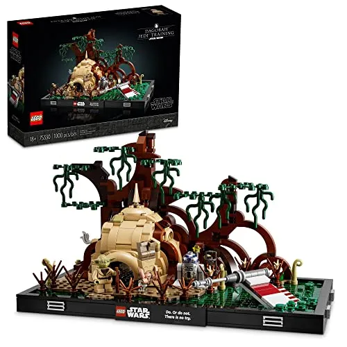 LEGO Star Wars Dagobah Jedi Training Diorama 75330 Building Kit for Adults; Brick-Built Collectible for Display (1,000 Pieces)