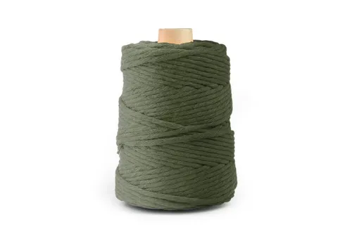 DQ-PP DQ-PP MAKRAMEE GARN 100m, 3-5mm, 100% Baumwolle, Kordel Natur, DIY Nähgarn, Baumwollseil, Handwerk Dekoration, Baumwollgarn