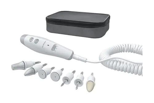 SILVERCREST® Maniküre-Pediküre-Set SMPS 7 E1 - Elektrische Feilen & Geräte, 7 Aufsätze für professionelle Maniküre und Pediküre, variable Drehzahl von 2000–4600 U/min für optimale Ergebnisse.