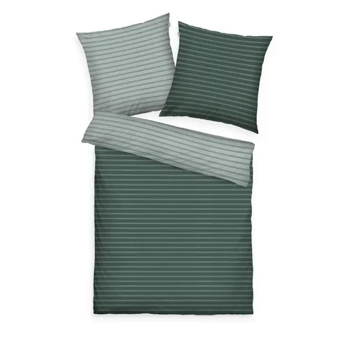 TOM TAILOR Satin Bettwäsche in grün von Tom Tailor