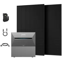 Anker SOLIX Solarbank 3 E2700 Pro - Komplettes Solar-Set - Powerstation mit intelligenter Steuerung und bis zu 16,1 kWh Speicherkapazität. Ideal für nachhaltige Energieversorgung zu Hause oder unterwegs.