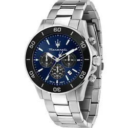 MASERATI Chronograph Herren-Uhr: Stilvolle Edelstahl Quarz-Armbanduhr - Armbanduhren mit edlem Edelstahl-Gehäuse und präzisem Quarzwerk, ideal für modebewusste Herren.