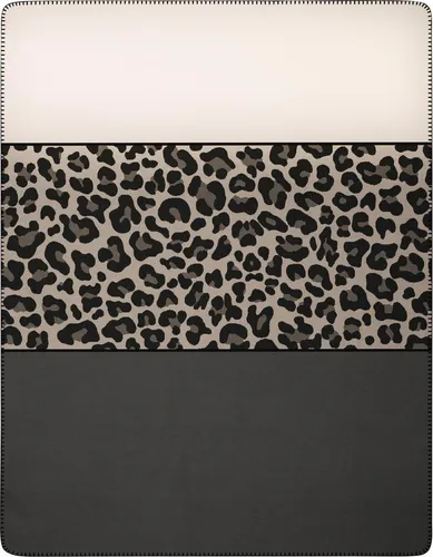 Biederlack Wohndecke Leo Part im Leodesign - Bettdecken in braun, aus hochwertiger Baumwolle und Polyacryl, sorgt für ein kuscheliges Zuhause – pflegeleicht und OEKO-TEX® zertifiziert.