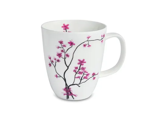 TeaLogic Tasse Cherry Blossom Henkelbecher Fine Bone China 0,4 L, 1-tlg.