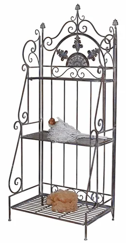 Metallregal Blumenregal Eisenregal Kräuterregal Standregal Antik Blumentreppe