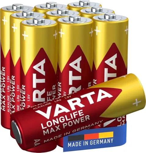 Produktbild VARTA Batterien AA, 10 Stück, Longlife Max Power