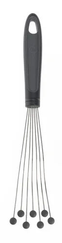 Kochblume Tellerbesen Anthrazit 30 cm lang Silikon Edelstahl 22098.10