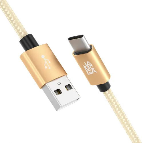 2m USB-C Kabel Nylon Schnell Ladekabel Datenkabel für Samsung Huawei HTC LG