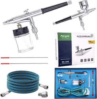 FENGDA BD-134K Airbrush Set mit Düsen 0,2/0,3/0,5 mm