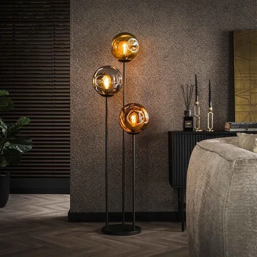 Hoyz-Kollektion Stehleuchte 3x Ø25 Stellar – Artic Black
