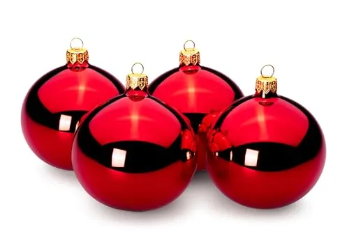 SIKORA Weihnachtsbaumkugel Essentials aus Glas Hochglanz von SIKORA