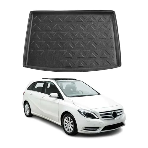 OMAC Kofferraummatte für Mercedes B Klasse W246 - Automatten mit perfekter Passform, wasserdicht und rutschfest. Ideal für einfachen Schutz und Reinigung des Kofferraums Ihres Fahrzeugs.
