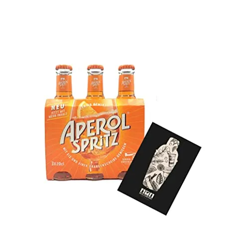 Aperol Spritz 3x 0,2l (10,5% Vol) ready to drink Aperitivo/Aperitif - [Enthält Sulfite]