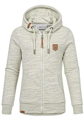 REPUBLIX Damen Sweatjacke Hoodie Zipper Jacke RD-020 Grün M in grün von REPUBLIX