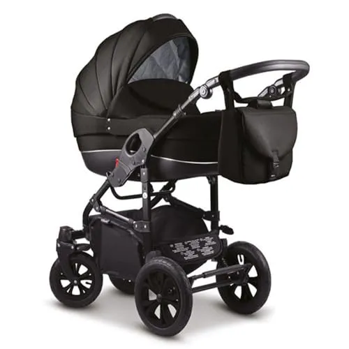 Wiejar Kinderwagen-Set Craft 2 in 1 inkl. Sportsitz - Schwarz