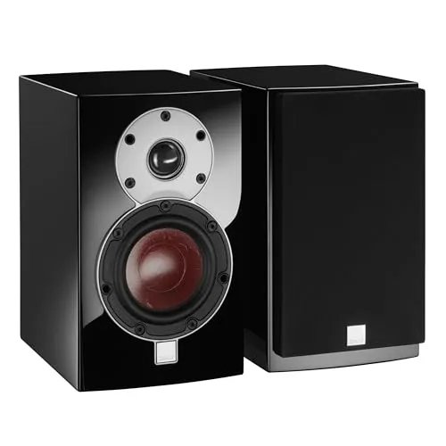 Dali Menuett Schwarz Lautsprecher – Hochwertige Regal-Lautsprecher - Regal-Lautsprecher mit XLR-Anschluss und beeindruckendem Frequenzbereich von 59 – 25000 Hz, ideal für audiophile Ansprüche und beeindruckenden Klang.