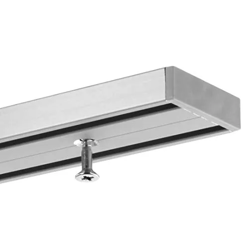 Gardineum 160 cm Vorhangschiene 2-läufig in silber von Gardineum