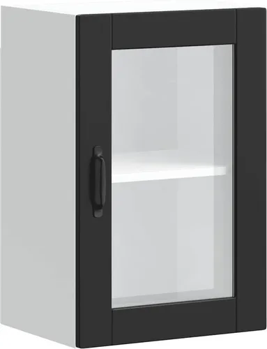 vidaXL Küchen-Hängeschrank Porto Schwarz von vidaXL