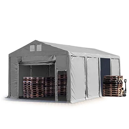 TOOLPORT 6x8 m Lagerzelt in grau von Toolport