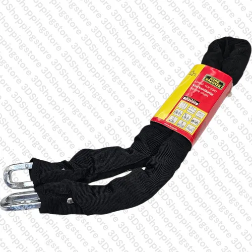 Burg Wächter GKM 10 100 - Gehärtete Vierkantkette mit Textilummantelung, 100 cm, Sold Secure Gold für höchste Sicherheit und Korrosionsbeständigkeit