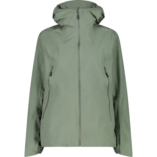 CMP Woman Jacket FIX Hood avocado (F805) Größe 44 - Die CMP Woman Jacket FIX Hood bietet zuverlässigen Schutz und hohen Tragekomfort für Outdoor-Abenteuer. Mit einer Wassersäule von 10.000 mm und verstellbarer Kapuze ist sie ideal für alle Jahreszeiten.