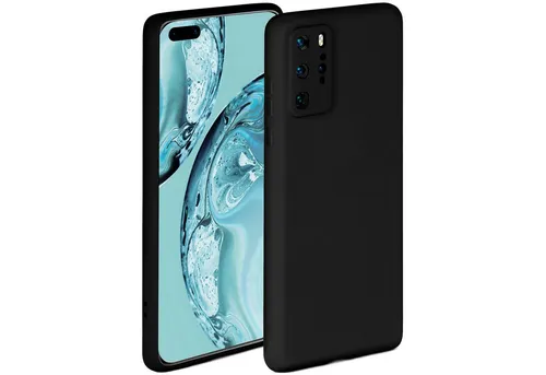 ONEFLOW Handyhülle für Huawei P40 Pro Hülle Silikon Soft Case Schwarz 6,58 Zoll, Silikonhülle Cover Dünn Handytasche TPU Schutzhülle mit Kameraschutz