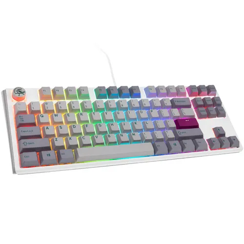 Ducky One 3 Mist Grey TKL - Kompaktes Gaming-Tastatur - Tastaturen, kabelgebundenes Design mit RGB-Hintergrundbeleuchtung für ein individuelles Spielerlebnis.