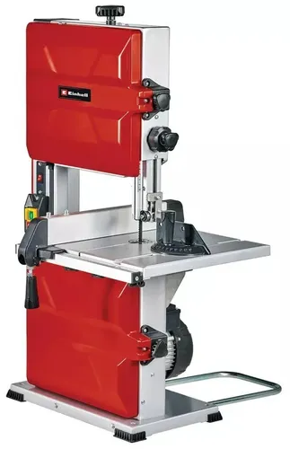 Einhell Bandsäge TC-SB 245 L - 400W, max. Sägebandgeschwindigkeit 726m/min, 245 mm Durchlassbreite, stufenlos neigbarer Sägetisch für präzise Gehrungsschnitte und werkzeuglosen Sägebandwechsel