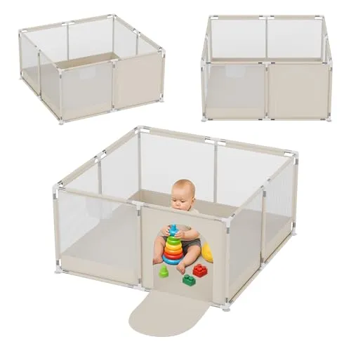 Tulano Cozy 20 Laufstall für Kinder - Sicherer Spielbereich mit Boden - Weiteres Babymöbel-Zubehör: Der Tulano Cozy 20 Laufstall bietet eine sichere und stabile Umgebung für Ihr Kind, ideal für drinnen und draußen mit rutschfesten Füßen und einfacher Montage.