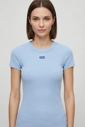 HUGO Easy Tee_B 10257055 01 – Hochwertiges T-Shirt - Bequemes T-Shirt aus 96 % Baumwolle und 4 % Elastan, ideal für den täglichen Gebrauch. Perfekte Passform und angenehmer Tragekomfort.