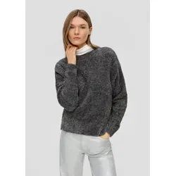 s.Oliver Longpullover Strickpullover Strickpulli aus Effektgarn XS (34)