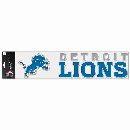 WinCraft NFL Detroit Lions Perfect Cut Aufkleber, 10,2 x 43,2 cm
