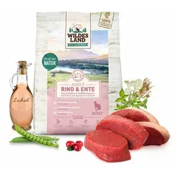 Wildes Land Classic Adult Trockenfutter Rind & Ente für Katzen 400 g