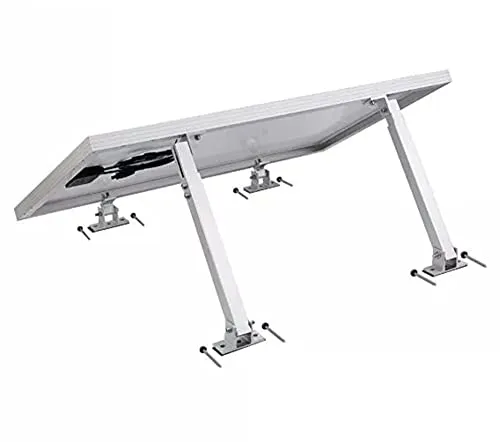 Trango Vario - Verstellbare Alu Solarmodul Halterung - Dachhalterungen für Solarmodule, ausziehbar bis 65cm mit flexiblem Neigungswinkel von 10°-30°, ideal für Flachdach, Wand, Boot oder Wohnmobil.