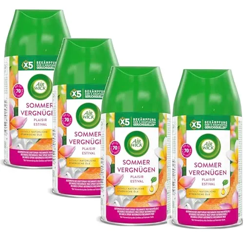 Air Wick Freshmatic Max Nachfüller Lufterfrischer Duft 4er Pack (Sommervergnügen)