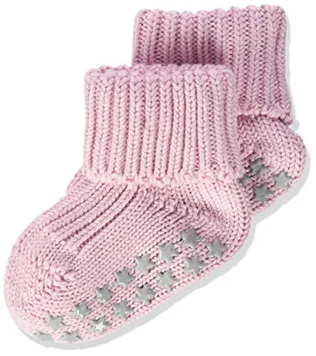 FALKE Unisex Baby Stoppersocken Catspads Cotton B Hp Baumwolle rutschhemmende Noppen 1 Paar, Rosa Thulit 8663, 80-92