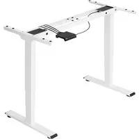TecTake Tischgestell Twain - Höhenverstellbar für Ergonomie - Zubehör für Möbel: Das höhenverstellbare Tischgestell Twain von TecTake bietet ergonomisches Arbeiten im Sitzen und Stehen, ausgestattet mit zwei leisen Motoren und Memory-Funktion für individuelle Positionen.