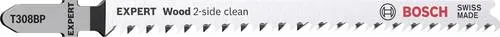 Bosch Accessories 2608900557 EXPERT 'Wood 2-side clean' T 308 BP Stichsägeblatt, 3 Stück 3 St.