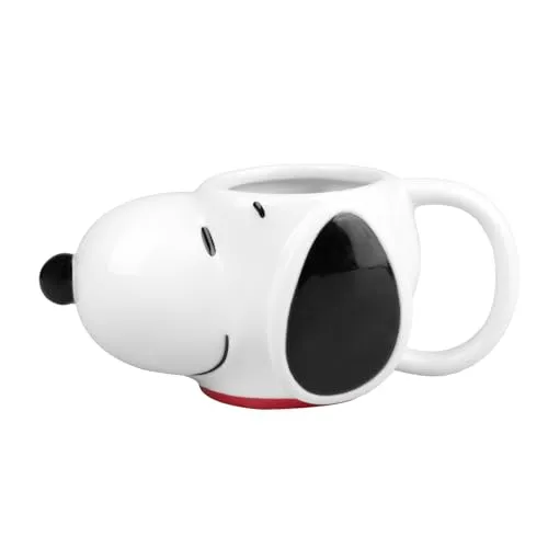 Grupo Erik Tasse Kaffeetasse Snopy Teetasse - Keramik Tasse - Kaffeebecher Größe 19 x 10 cm - Fassungsvermögen 450 ml - Offizielle Lizenz Peanuts Snoopy Fanartikel Geschenke