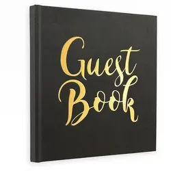 Plantvibes Gästebuch Hochzeit – 72 Seiten Premium-Papier, Dickem Papier, Es Drückt Nicht Durch, Vintage-Stil, Mit Goldenem Titel, English-Gold