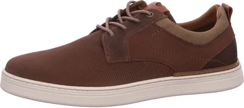 Bullboxer Low Sneaker beige 46 EU - Stylischer Sneaker in Beige, Größe 46, aus hochwertigem Rauleder für optimalen Tragekomfort und Atmungsaktivität.