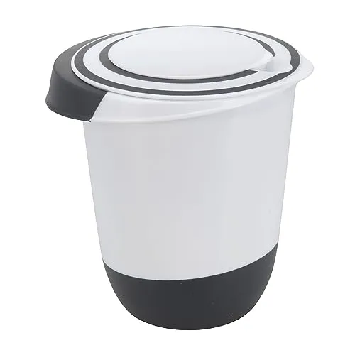 Mojawo Mixschüssel Rührschüssel Schüssel Teigschüssel Antirutsch Stoppboden spülmaschinenfest Plastik 3,5L,5L,1,5L, 2L, Größen:1.5 L (1 Stück)