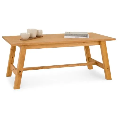 IDIMEX Couchtisch LUZERNA - Moderner Wohnzimmertisch aus Massivholz - Eleganter Couchtisch aus gebeiztem und gewachstem Kiefernholz, ideal für stilvolle Wohnzimmer. Maße: 110 x 60 x 45 cm, zerlegt geliefert.