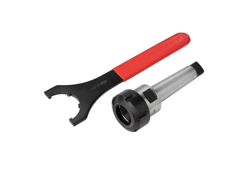 Spannzangenfutter ER40 für Drehmaschine - MK4 - Industriequalität Spannzangenhalter mit passendem ER 40 Spannschlüssel und Aufbewahrungsbox. Ideal für präzise Anwendungen in der Metallbearbeitung.