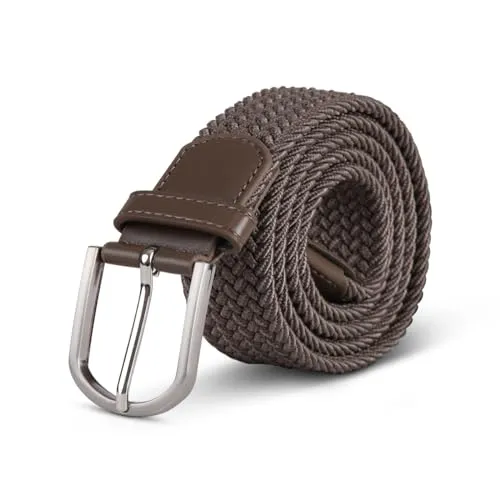 Bestlivings hemmy Stretchgürtel Flechtgürtel - Elastischer Stoffgürtel, dehnbarer Gürtel ohne Löcher, Unisex stufenlos verstellbarer Gürtel für Damen Herren